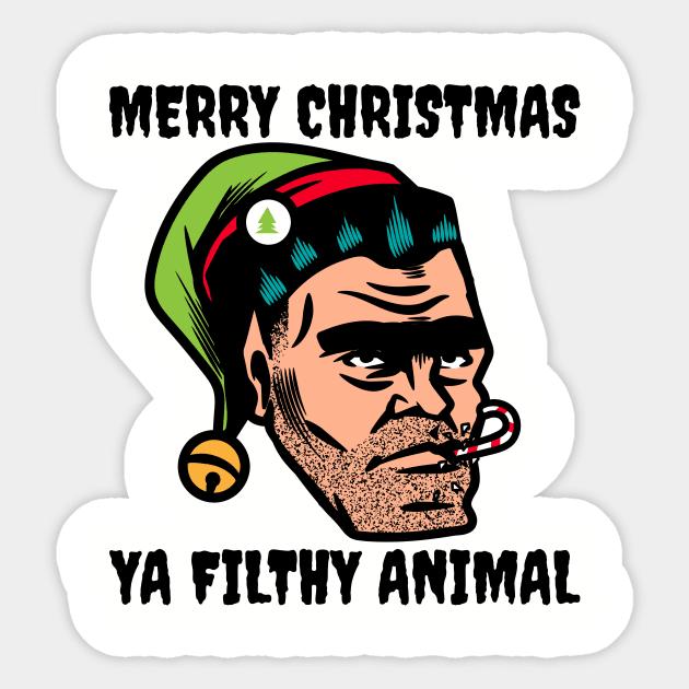 Merry Christmas ya filthy animal Sticker by playerpup